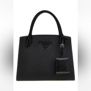 Saffiano Cuir Small Monochrome Top Handle Tote